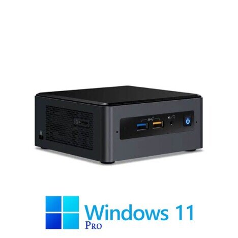 Mini PC Intel NUC NUC8i3BEH, Intel i3-8109U, 8GB DDR4, 128GB SSD, Win 11 Pro